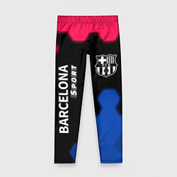 Леггинсы для девочки BARCELONA Sport - Графика, цвет: 3D-принт