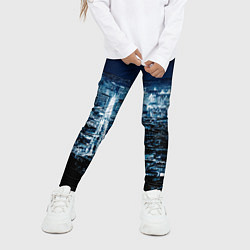 Леггинсы для девочки Ночной город night city, цвет: 3D-принт — фото 2