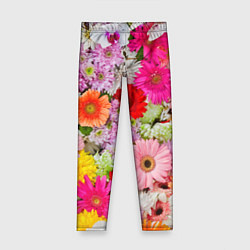 Леггинсы для девочки BEAUTIFUL FLOWERS, цвет: 3D-принт