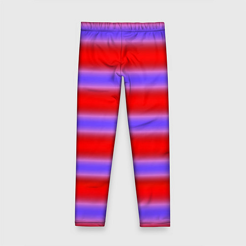 Детские легинсы Striped pattern мягкие размытые полосы красные фио / 3D-принт – фото 2