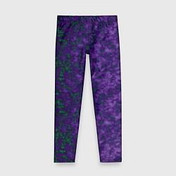 Детские легинсы Marble texture purple green color