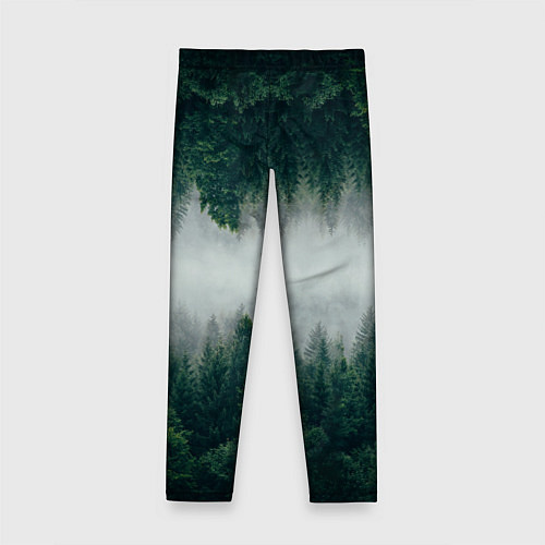 Детские легинсы ЗЕРКАЛЬНЫЙ ТУМАННЫЙ ЛЕС / 3D-принт – фото 2