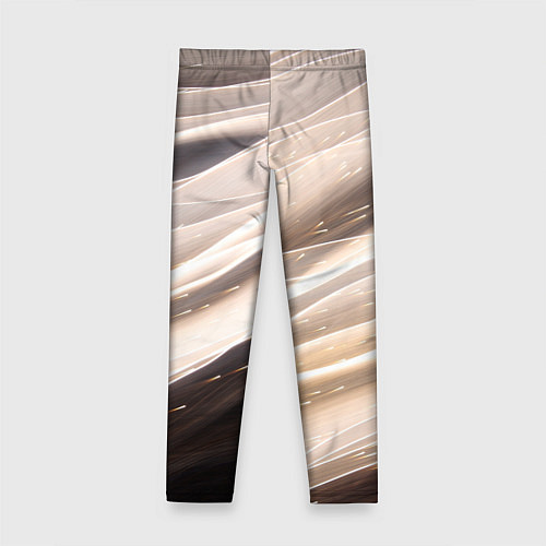 Детские легинсы Абстрактные волны и огни бесконечности / 3D-принт – фото 2