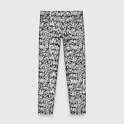 Детские легинсы Надпись кистью