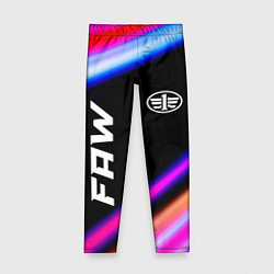 Леггинсы для девочки FAW speed lights, цвет: 3D-принт
