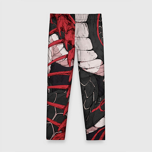 Детские легинсы Японская змея уроборос / 3D-принт – фото 2