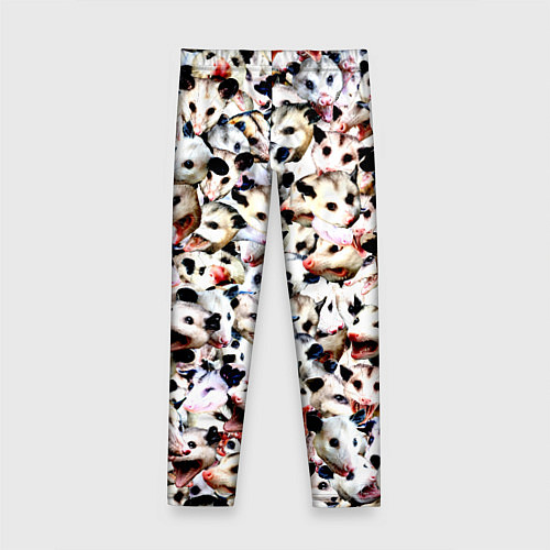 Детские легинсы Опоссумы / 3D-принт – фото 2