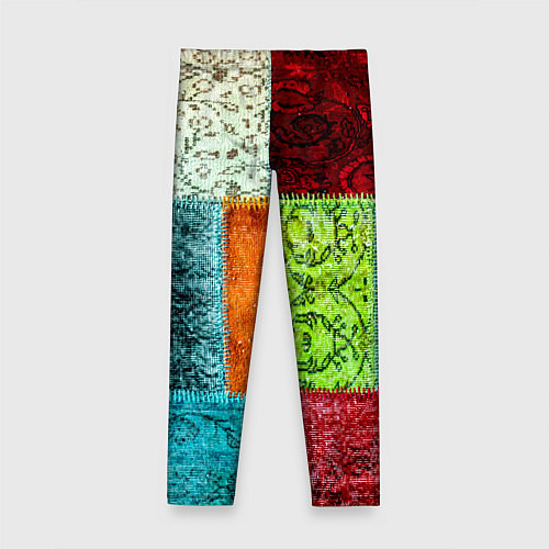 Детские легинсы Patchwork - art / 3D-принт – фото 2