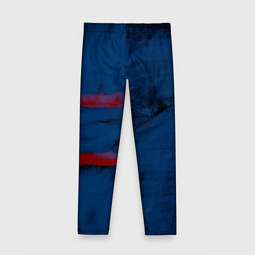 Детские легинсы Абстрактный сине-красный / 3D-принт – фото 2