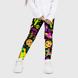 Леггинсы для девочки Mexican motifs, цвет: 3D-принт — фото 2