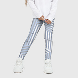 Леггинсы для девочки Строгий геометрический узор, цвет: 3D-принт — фото 2