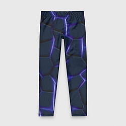 Детские легинсы Неон синий