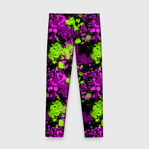 Детские легинсы Брызги и кляксы / 3D-принт – фото 2