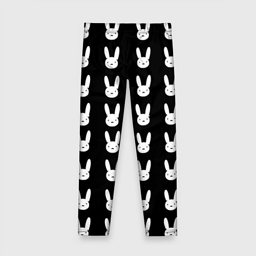 Детские легинсы Bunny pattern black / 3D-принт – фото 2