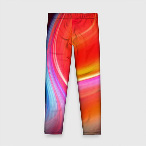 Детские легинсы Радужные волны / 3D-принт – фото 2