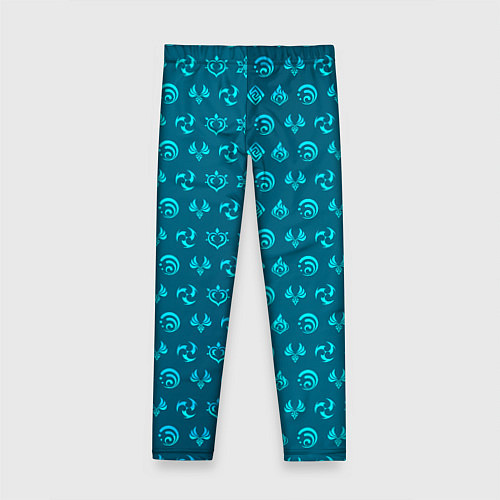 Детские легинсы Паттерн элементали под крио / 3D-принт – фото 2