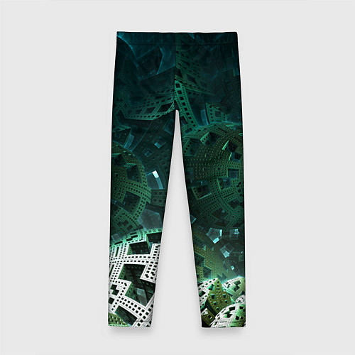 Детские легинсы Техно-металлическая конструкция / 3D-принт – фото 2