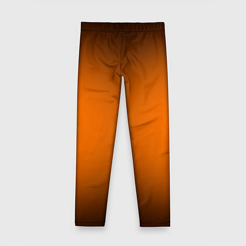 Детские легинсы Кислотный оранжевый с градиентом / 3D-принт – фото 2