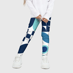 Леггинсы для девочки Набор фигур, цвет: 3D-принт — фото 2