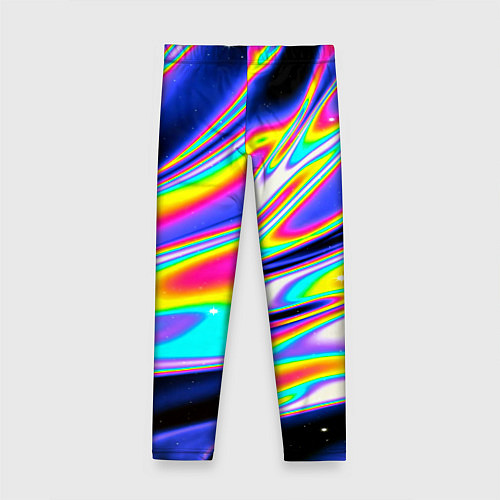 Детские легинсы Жидкость радужные разводы / 3D-принт – фото 2