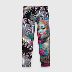 Леггинсы для девочки Japanese beauty - irezumi, цвет: 3D-принт