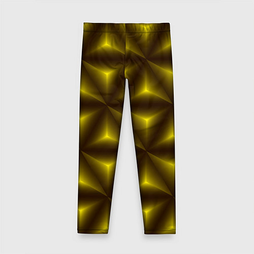 Детские легинсы Желтые треугольники / 3D-принт – фото 2