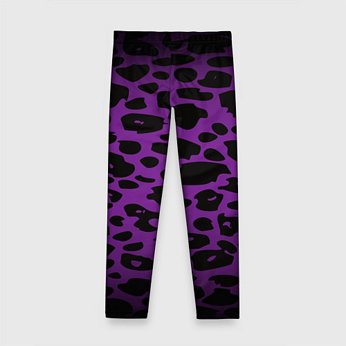Детские легинсы Фиолетовый леопард / 3D-принт – фото 2