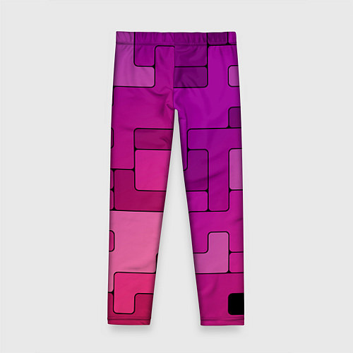 Детские легинсы Фиолетовые текстуры / 3D-принт – фото 2