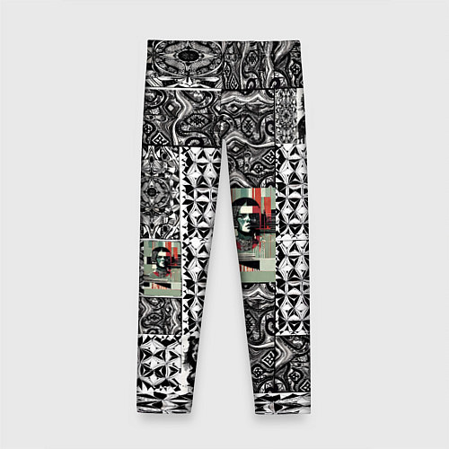 Детские легинсы Орнамент древних цивилизаций / 3D-принт – фото 2