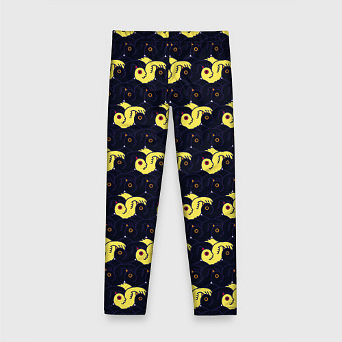 Детские легинсы Узор из цыплят / 3D-принт – фото 2