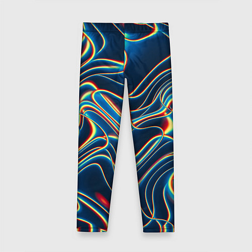 Детские легинсы Abstract waves / 3D-принт – фото 2