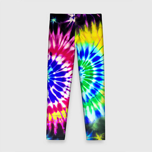 Детские легинсы Colorful floral composition - tie-dye / 3D-принт – фото 2