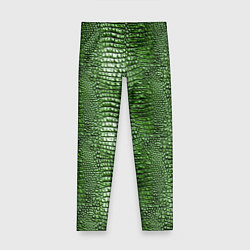 Леггинсы для девочки Крокодилья кожа паттерн, цвет: 3D-принт