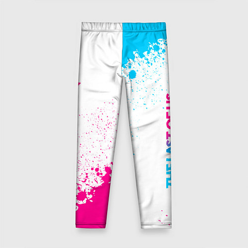 Детские легинсы The Last Of Us neon gradient style вертикально / 3D-принт – фото 2