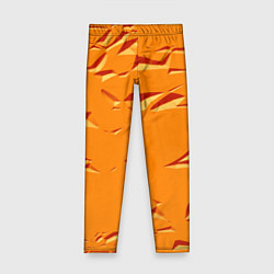 Леггинсы для девочки Оранжевый мотив, цвет: 3D-принт