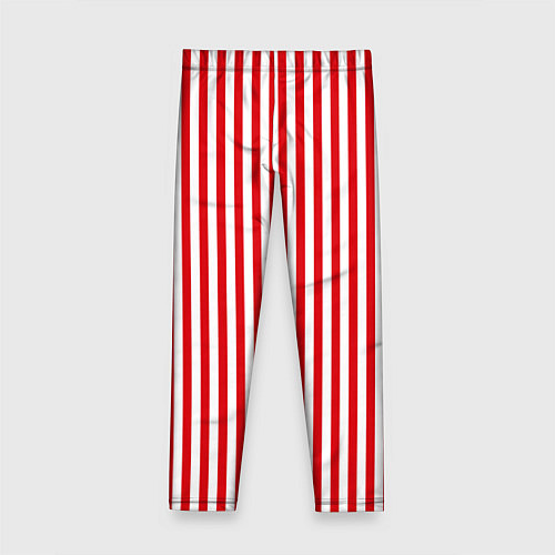 Детские легинсы Красная полоса / 3D-принт – фото 2