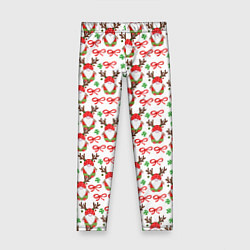 Детские легинсы Новогодний гном с рогами