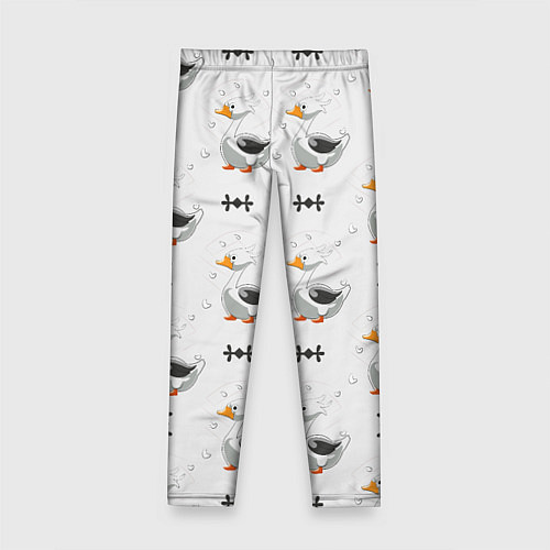 Детские легинсы Гусь и фигуры / 3D-принт – фото 2