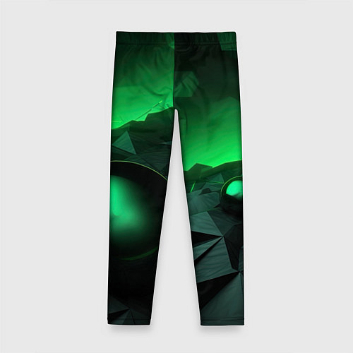 Детские легинсы Асимметрия растительного узора / 3D-принт – фото 2