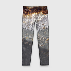 Леггинсы для девочки Коррозия металла гранж текстура, цвет: 3D-принт