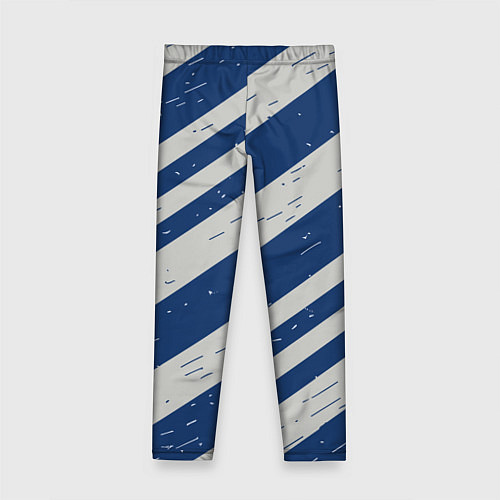 Детские легинсы Сине-белый шик / 3D-принт – фото 2