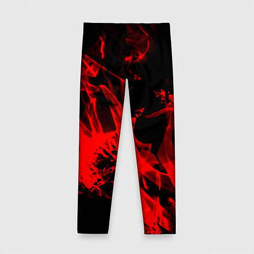 Детские легинсы Красное пламя / 3D-принт – фото 2