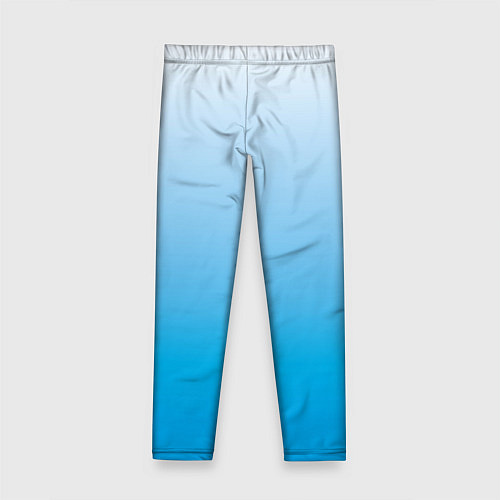 Детские легинсы Небесный голубой градиент / 3D-принт – фото 2
