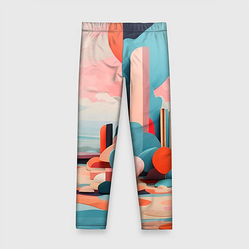 Детские легинсы Геометрия природы / 3D-принт – фото 2