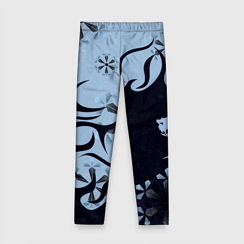 Детские легинсы Дракон со снежинками / 3D-принт – фото 2
