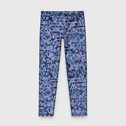 Леггинсы для девочки Синий узор вязанного трикотажного полотна, цвет: 3D-принт