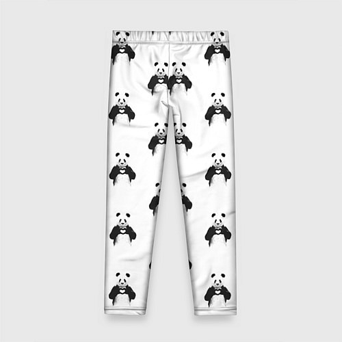 Детские легинсы Panda love - pattern / 3D-принт – фото 2