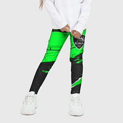 Леггинсы для девочки Roma sport green, цвет: 3D-принт — фото 2