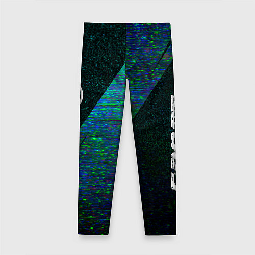 Детские легинсы Dongfeng sport glitch blue / 3D-принт – фото 2