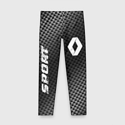 Леггинсы для девочки Renault sport carbon, цвет: 3D-принт